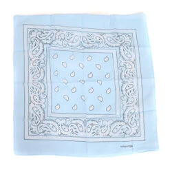 Zakdoek Lichtblauw Met Motief