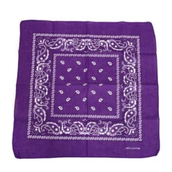 Zakdoek Paars Met Motief
