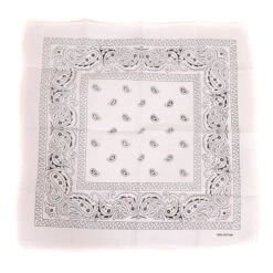 Zakdoek Wit Met Motief