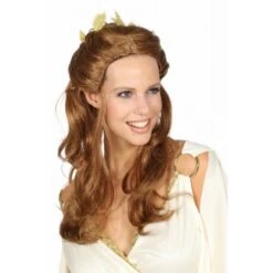 Pruik Elf Fantasy Bruin