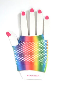 Net Handschoenen Kort Regenboog