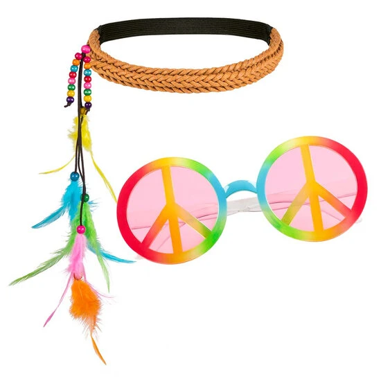 Boland Hippie Set Bohemian Hoofdband En Bril 1 Boland Hippie Set Bohemian Hoofdband En Bril