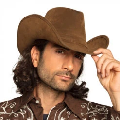 Boland Cowboyhoed Wyoming Zware Vilt Kwaliteit Bruin