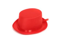 Hoge Hoed Rood Satijn