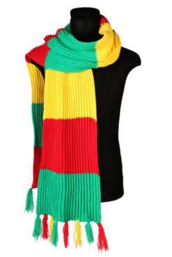 Sjaal Deluxe Rood-geel-groen Carnaval