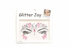 Face En Body Jewels Zilver-roze (gezicht Steentjes) Nr 18