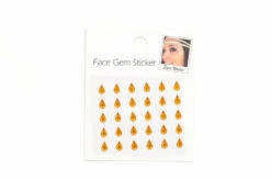 Face En Body Opplak Steentjes Tranen Oranje-goud