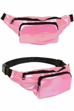 Heuptasje Slangeleer Print Roze