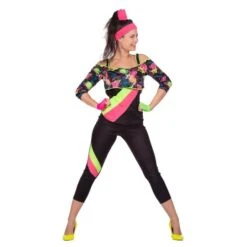 Trainingspak Retro Aerobic Fitness Outfit Dames