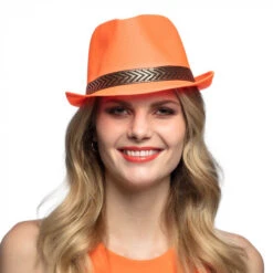 Boland Hoed Oranje Funky -Party Supplies Verkoop 1967568261