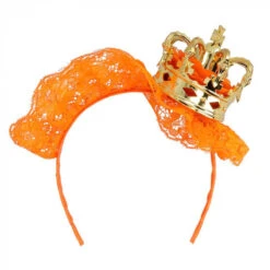 Boland Oranje Tiara Koningin Met Kroontje