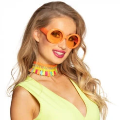 Boland Partybril Jacky Neon Oranje