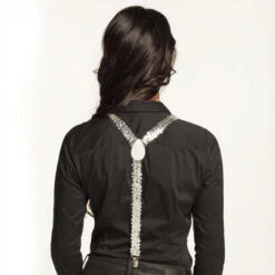 Boland Bretels Zilveren Pailletten -Party Supplies Verkoop 1980727269