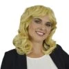 Pruik Linda Met Slag Blond
