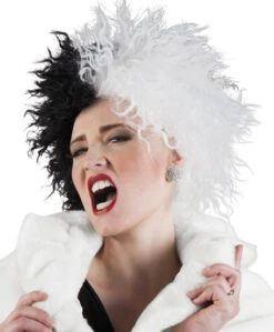 Boland Pruik Cruella, Zwart-wit