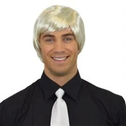 Heren Steil Kort Model Platinablond