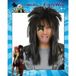 Punk Pruik Zwart