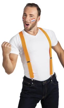 Bretels Oranje Smal -Party Supplies Verkoop 422766730