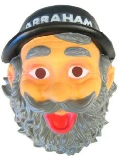 Abraham Masker Met Hoedje En Opdruk Plastic