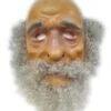Abraham Plastic Masker Met Baard Grijs