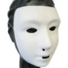 Grimeermasker Wit Mat Plastic Dames