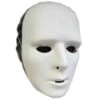 Grimeermasker Wit Mat Plastic Man