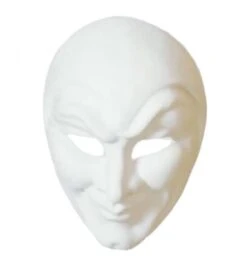Masker Venetiaans Joker Grezzo Wit