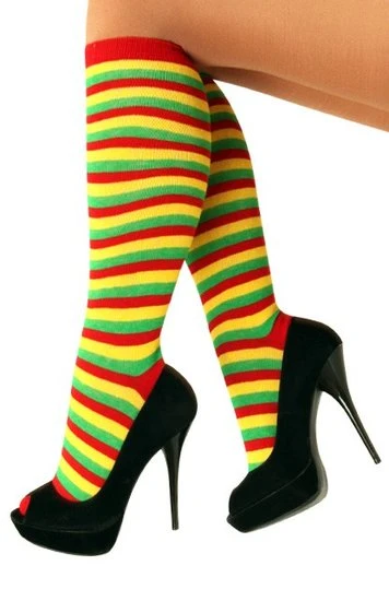 Dorus Kousen Rood-geel-groen Gestreept 1 Dorus Kousen Rood-geel-groen Gestreept