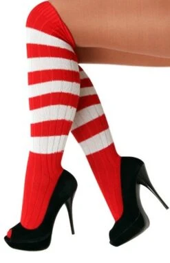 Kniekousen Rood-wit Gestreept