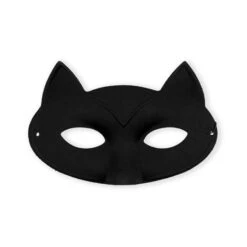 Kattenmasker Zwart Eenvoudig