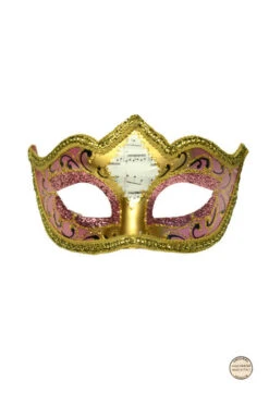 Venetiaans Masker Punta Mozart Roze-goud