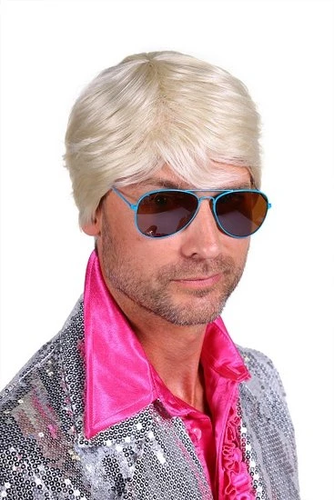 Herenpruik Luxe Ken Blond 1 Herenpruik Luxe Ken Blond