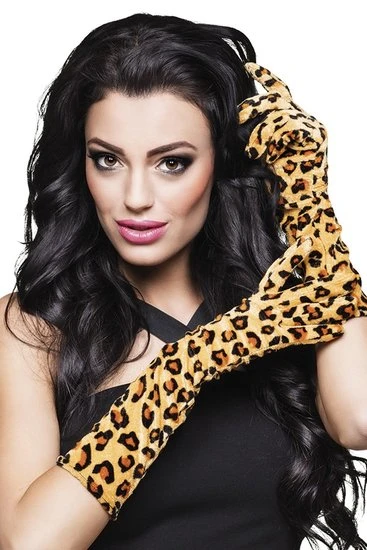 Lange Handschoenen Cheetah Print 2 Lange Handschoenen Cheetah Print - Afbeelding 2