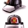 Plastic Brandweerhelm Zwart Kindermaat