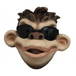 Gezichtsmasker Rubber Coole Aap