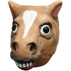 Gezichtsmasker Rubber Bruin Paard