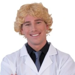 Herenpruik Kort Model Met Slag, Blond