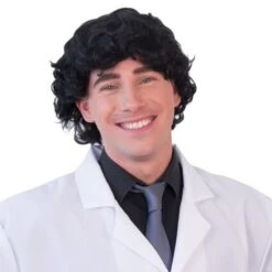 Herenpruik Kort Model Met Slag, Zwart