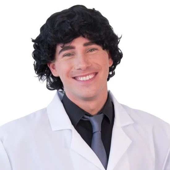 Herenpruik Kort Model Met Slag, Zwart 1 Herenpruik Kort Model Met Slag, Zwart