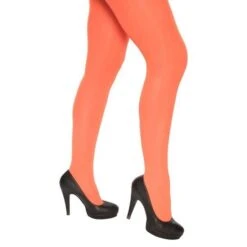 Panty Dik Fluor Oranje