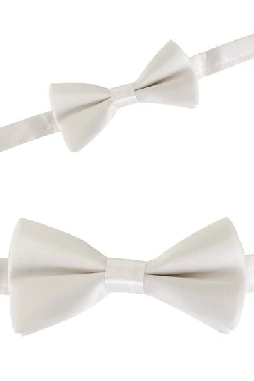 Vlinderstrikje Charly Satijn Wit Klein 1 Vlinderstrikje Charly Satijn Wit Klein