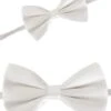Vlinderstrikje Satijn Wit