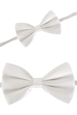Vlinderstrikje Satijn Wit