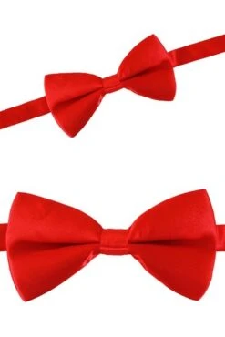 Vlinderstrikje Satijn Rood