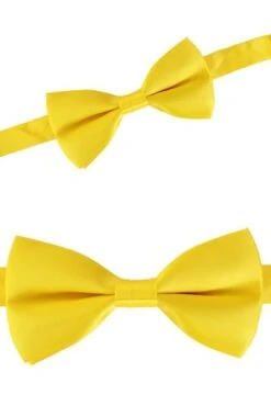 Vlinderstrikje Satijn Geel