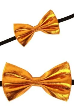 Vlinderstrikje Effen Goud