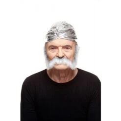 Snor Met Bakkebaarden Nigel Grey Zelfklevend