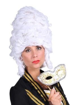 Pruik Madame De Pompadour Wit