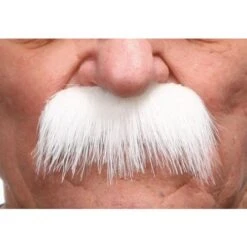 Snor Mustafa Wit Zelfklevend